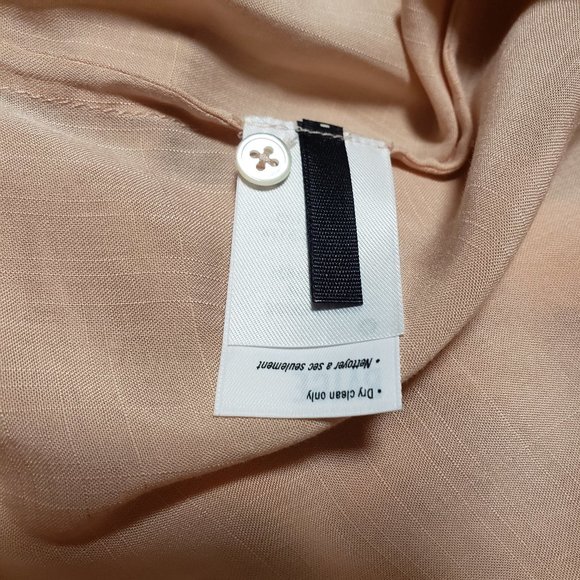 Paige Montel Ruffle Flare Cuffs Button Down V-Neck Blouse - Picture 14 of 14